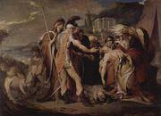 James Barry King Lear mourns Cordelia death oil painting